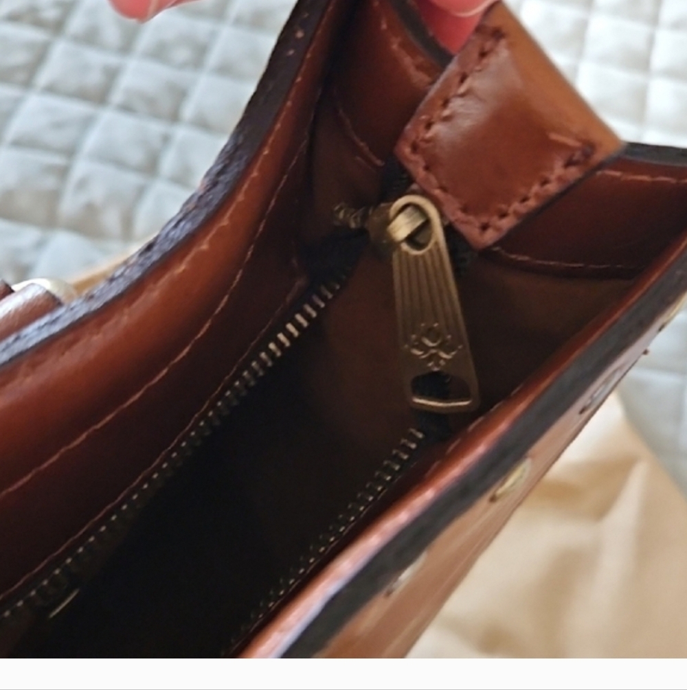 Patricia Nash Distressed Vintage Leather Zacona Handbag - Picture 7 of 12